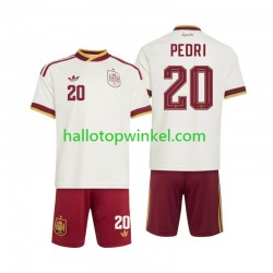 Spanje Voetbalshirt Pedri 20 Kleuters/Kids Uit Tenue WK 2026 Korte Mouw