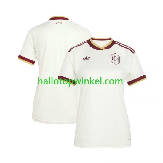 Spanje Voetbalshirt Dames Uit Tenue WK 2026 Korte Mouw