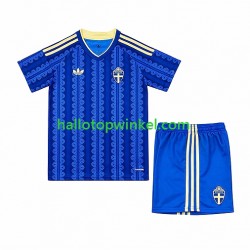 Zweden Voetbalshirt Kleuters/Kids Uit Tenue WK 2026 Korte Mouw