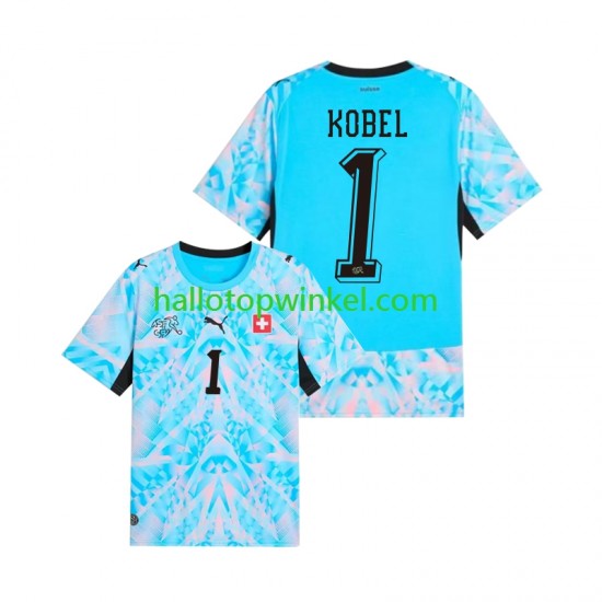 Zwitserland Voetbalshirt Gregor Kobel 1 Doelman Heren Thuis Tenue WK 2026 Korte Mouw