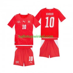 Zwitserland Voetbalshirt Granit Xhaka 10 Kleuters/Kids Thuis Tenue WK 2026 Korte Mouw