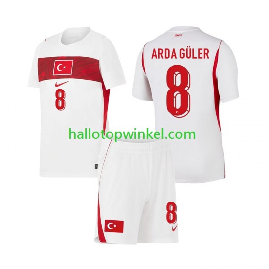 Turkije Voetbalshirt Arda Guler 8 Kleuters/Kids Uit Tenue WK 2026 Korte Mouw
