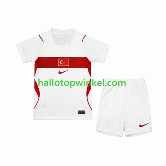 Turkije Voetbalshirt Kleuters/Kids Uit Tenue WK 2026 Korte Mouw