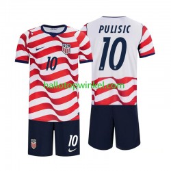 USA Voetbalshirt Christian Pulisic 10 Kleuters/Kids Thuis Tenue WK 2026 Korte Mouw