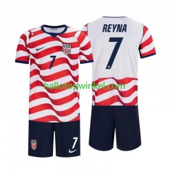 USA Voetbalshirt Giovanni Reyna 7 Kleuters/Kids Thuis Tenue WK 2026 Korte Mouw