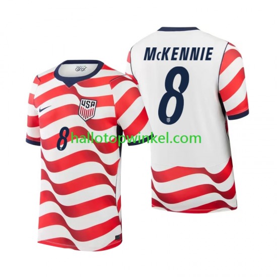 USA Voetbalshirt Weston McKennie 8 Heren Thuis Tenue WK 2026 Korte Mouw