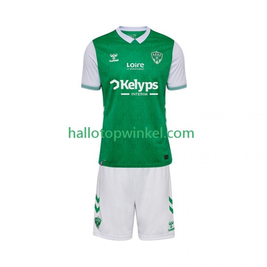 Voetbalshirt AS Saint-Etienne Kleuters/Kids Thuis Tenue 2025-2026 Korte Mouw