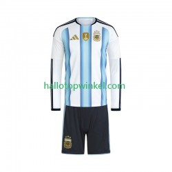 Argentinië Voetbalshirt Kleuters/Kids Thuis Tenue WK 2026 Lange Mouw