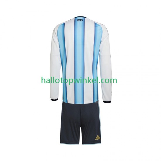 Argentinië Voetbalshirt Kleuters/Kids Thuis Tenue WK 2026 Lange Mouw