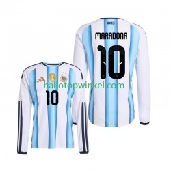 Argentinië Voetbalshirt Maradona 10 Heren Thuis Tenue WK 2026 Lange Mouw