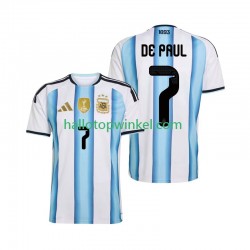 Argentinië Voetbalshirt Rodrigo De Paul 7 Heren Thuis Tenue WK 2026 Korte Mouw