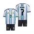 Argentinië Voetbalshirt Rodrigo De Paul 7 Kleuters/Kids Thuis Tenue WK 2026 Korte Mouw
