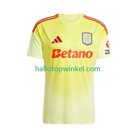 Aston Villa Voetbalshirt Doelman Heren Uit Tenue 2025-2026 Korte Mouw