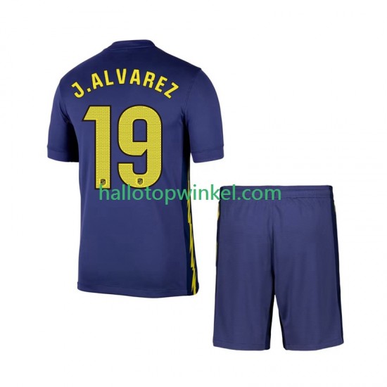 Atlético Madrid Voetbalshirt Julian Alvarez 19 Kleuters/Kids Uit Tenue 2025-2026 Korte Mouw