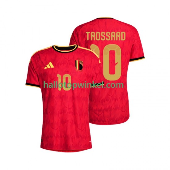 België Voetbalshirt Leandro Trossard 10 Heren Thuis Tenue WK 2026 Korte Mouw