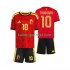 België Voetbalshirt Leandro Trossard 10 Kleuters/Kids Thuis Tenue WK 2026 Korte Mouw