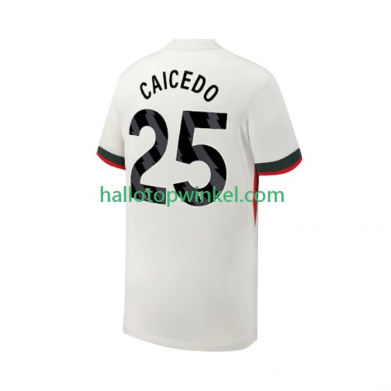 Chelsea Voetbalshirt Moises Caicedo 25 Heren Uit Tenue 2025-2026 Korte Mouw