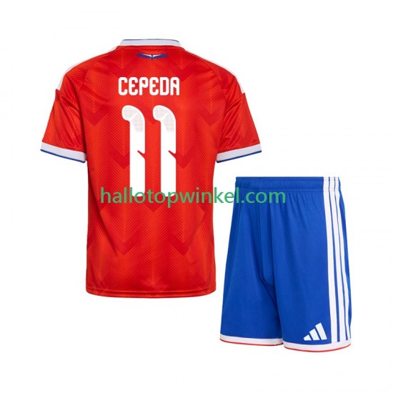 Chili Voetbalshirt Lucas Cepeda 11 Kleuters/Kids Thuis Tenue 2026 Korte Mouw