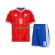 Chili Voetbalshirt Lucas Cepeda 11 Kleuters/Kids Thuis Tenue 2026 Korte Mouw