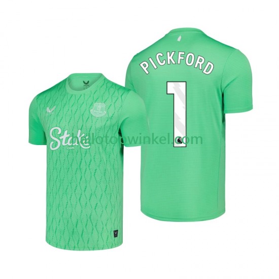 Everton Voetbalshirt FC Pickford 1 Doelman Heren Thuis Tenue 2025-2026 Korte Mouw