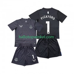 Everton Voetbalshirt FC Pickford 1 Doelman Kleuters/Kids Uit Tenue 2025-2026 Korte Mouw