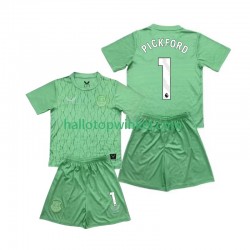 Everton Voetbalshirt FC Pickford 1 Doelman Kleuters/Kids Thuis Tenue 2025-2026 Korte Mouw