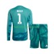 Duitsland Voetbalshirt Manuel Neuer 1 Doelman Kleuters/Kids Thuis Tenue WK 2026 Lange Mouw