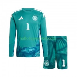 Duitsland Voetbalshirt Manuel Neuer 1 Doelman Kleuters/Kids Thuis Tenue WK 2026 Lange Mouw