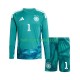Duitsland Voetbalshirt Manuel Neuer 1 Doelman Kleuters/Kids Thuis Tenue WK 2026 Lange Mouw