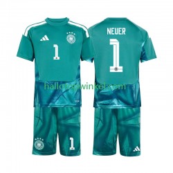 Duitsland Voetbalshirt Manuel Neuer 1 Doelman Kleuters/Kids Thuis Tenue WK 2026 Korte Mouw