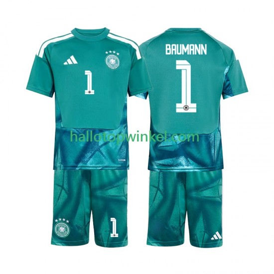 Duitsland Voetbalshirt Oliver Baumann 1 Doelman Kleuters/Kids Thuis Tenue WK 2026 Korte Mouw