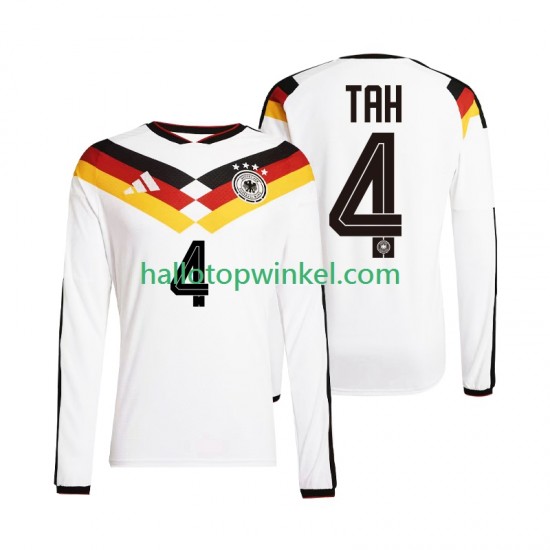Duitsland Voetbalshirt Jonathan Tah 4 Heren Thuis Tenue WK 2026 Lange Mouw