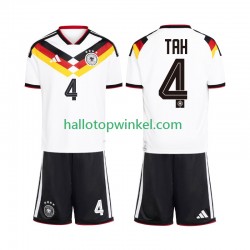 Duitsland Voetbalshirt Jonathan Tah 4 Kleuters/Kids Thuis Tenue WK 2026 Korte Mouw