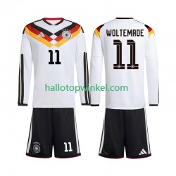 Duitsland Voetbalshirt Woltemade 11 Kleuters/Kids Thuis Tenue WK 2026 Lange Mouw