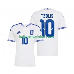 Griekenland Voetbalshirt Christos Tzolis 10 Heren Thuis Tenue 2026 Korte Mouw