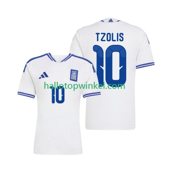 Griekenland Voetbalshirt Christos Tzolis 10 Heren Thuis Tenue 2026 Korte Mouw