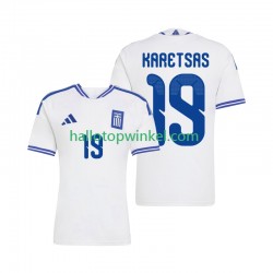 Griekenland Voetbalshirt Konstantinos Karetsas 19 Heren Thuis Tenue 2026 Korte Mouw