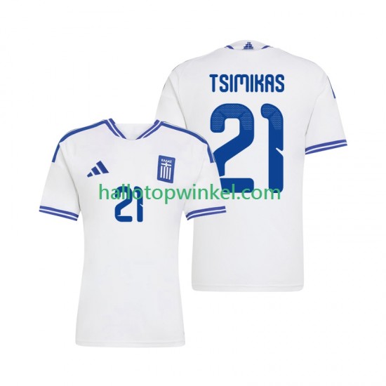 Griekenland Voetbalshirt Konstantinos Tsimikas 21 Heren Thuis Tenue 2026 Korte Mouw