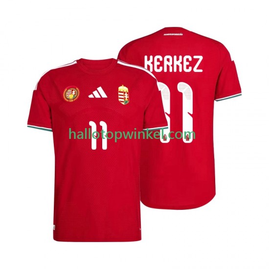 Hongarije Voetbalshirt Kerkez 11 Heren Thuis Tenue WK 2026 Korte Mouw