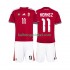 Hongarije Voetbalshirt Kerkez 11 Kleuters/Kids Thuis Tenue WK 2026 Korte Mouw
