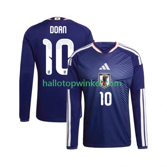 Japan Voetbalshirt Ritsu Doan 10 Heren Thuis Tenue WK 2026 Lange Mouw