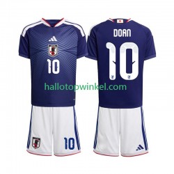 Japan Voetbalshirt Ritsu Doan 10 Kleuters/Kids Thuis Tenue WK 2026 Korte Mouw