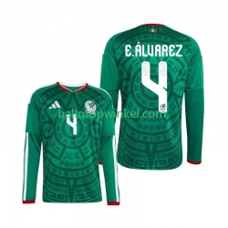 Mexico Voetbalshirt Edson Alvarez 4 Heren Thuis Tenue WK 2026 Lange Mouw