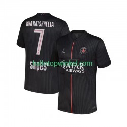 Paris Saint-Germain Voetbalshirt Khvicha Kvaratskhelia 7 Heren Vierde Tenue 2025-2026 Korte Mouw