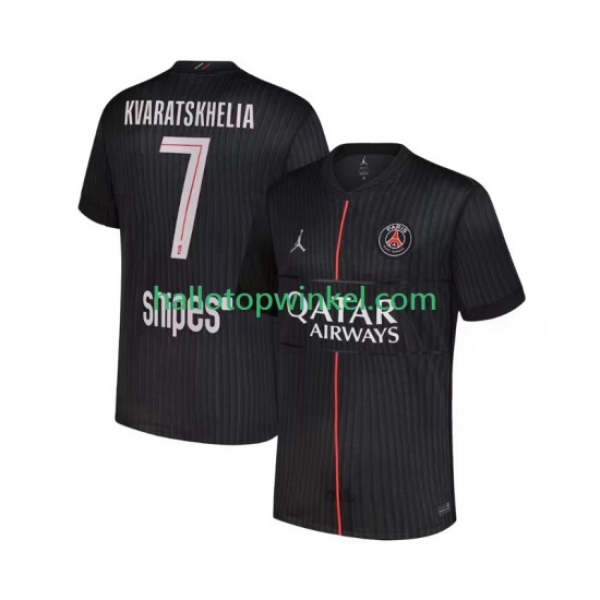 Paris Saint-Germain Voetbalshirt Khvicha Kvaratskhelia 7 Heren Vierde Tenue 2025-2026 Korte Mouw