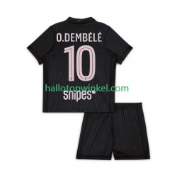 Paris Saint-Germain Voetbalshirt Ousmane Dembele 10 Kleuters/Kids Vierde Tenue 2025-2026 Korte Mouw