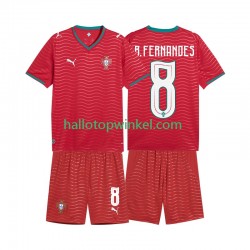 Portugal Voetbalshirt Bruno Fernandes 8 Kleuters/Kids Thuis Tenue WK 2026 Korte Mouw