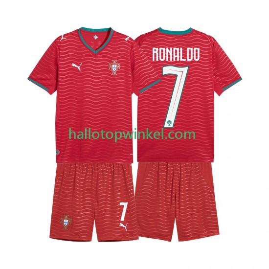 Portugal Voetbalshirt Cristiano Ronaldo 7 Kleuters/Kids Thuis Tenue WK 2026 Korte Mouw