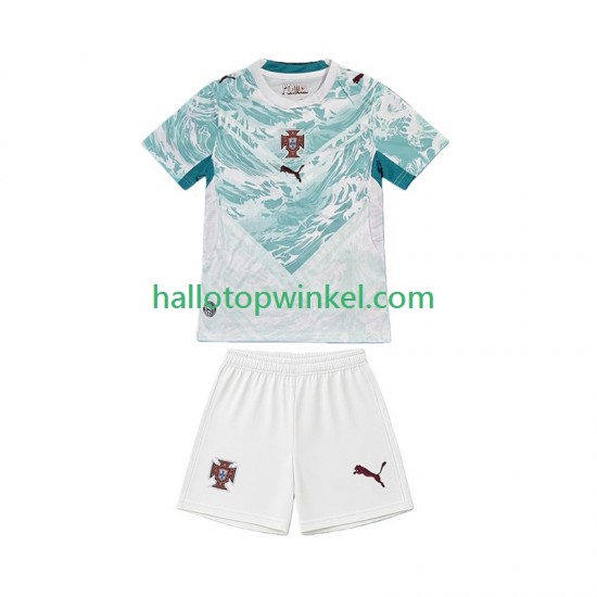 Portugal Voetbalshirt Kleuters/Kids Uit Tenue WK 2026 Korte Mouw