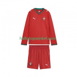 Portugal Voetbalshirt Kleuters/Kids Thuis Tenue WK 2026 Lange Mouw